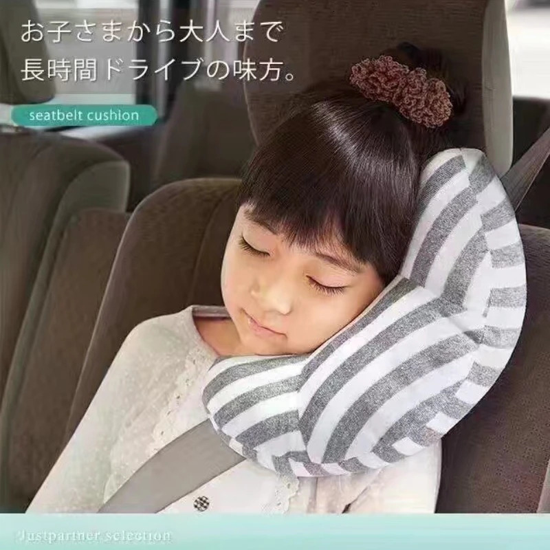 1pc Children Neck Headrest Cushion Car Seat Belts Pillow Kids Shoulder Safety Strap Protection Pads Support Car Styling Cartoon 251029