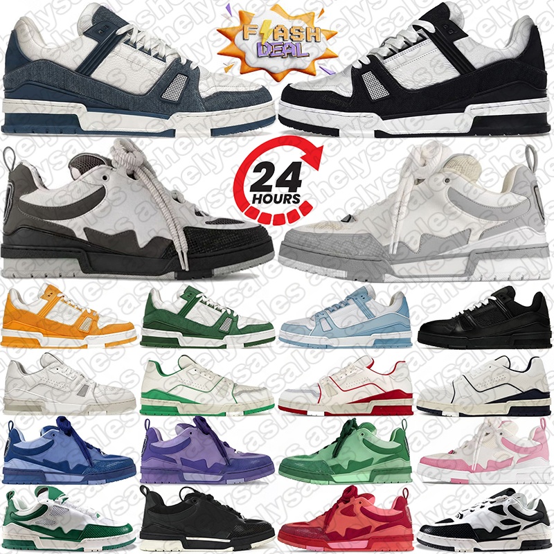 Designer sneakers skate shoes chaussure for mens womens black white men women trainers scarpe Plate-forme casual luxury platform runners 36-45
