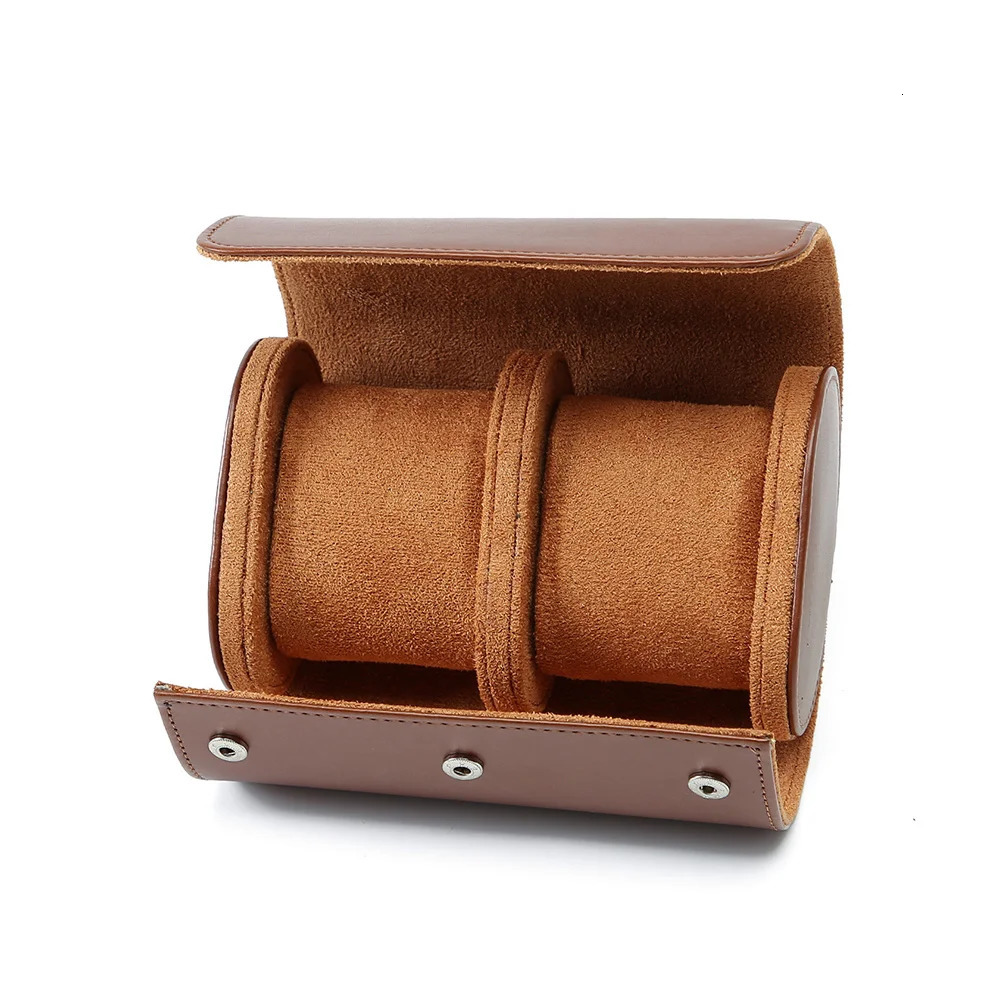 Watch Roll Travel Case 123Slot Portable Vintage Leather Watch Display Case Storage Box Watch Organizers Men Christmas Gift 251029
