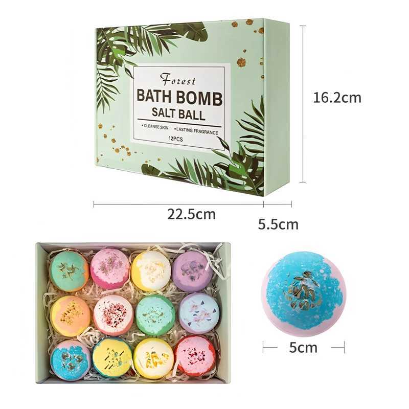 12pcs Bath Bomb Gift Box Body Care Spa Bath Rich in Essential Oils Moisturizing Dry Skin Suitable for Women and Men L251029