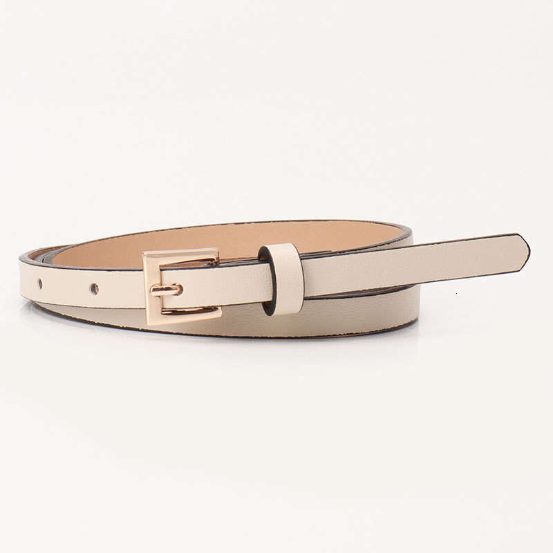 Belt Fashion designer Simple Square Buckle Women's Small Candy Color Versatile Dress Decoration Coat Thin Waist Belts for Women