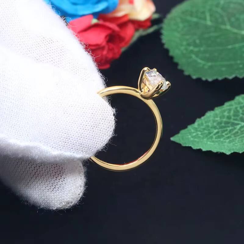 Fine Mossanite Jewelry Silver 9k14k18k Solid Yellow Gold Engagement Wedding Rings Marquise Cut Moissanite Diamond Ring