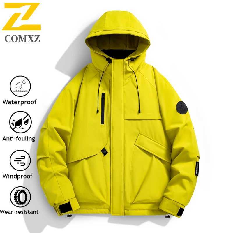 Mens Graphene Winter Jacket Lined Thick Warm Coat Waterproof Windbreaker MultiPocket Workwear Hiking Camping Outdoor Jackets J251029