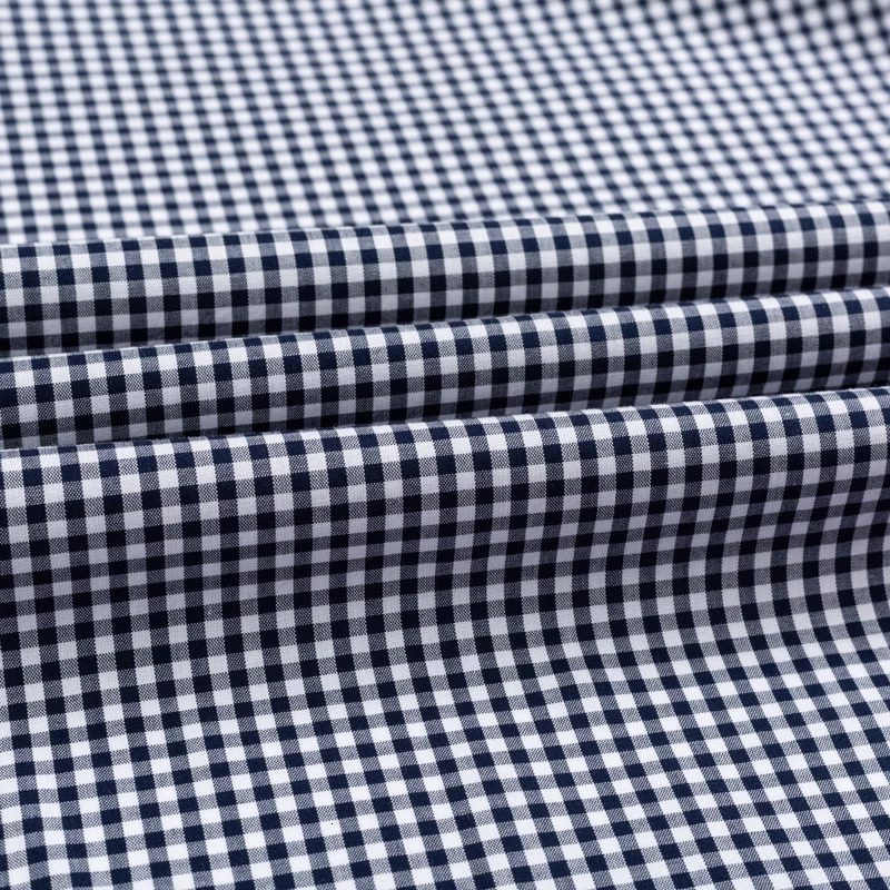 Mens StandardFit LongSleeve Casual Checked Shirt Single Patch Pocket Buttondown Collar Comfortable 100 Cotton Gingham 251029