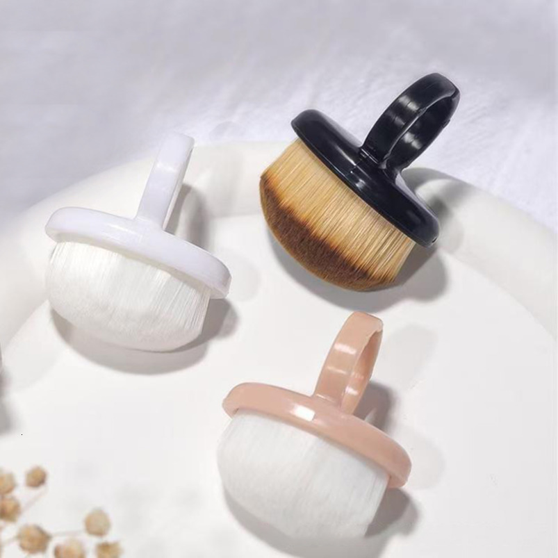 Ring-Style Nail Dust Brush with Soft Bristles - Perfect for Professional & At-home Cuticle Care