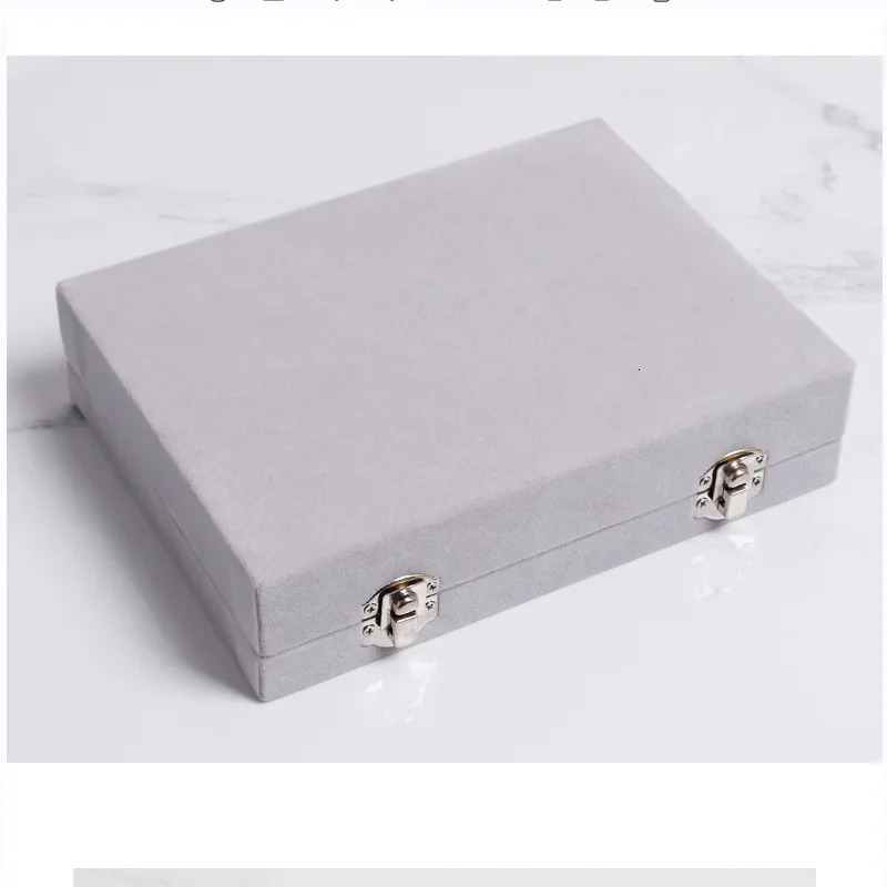 Jewelry Storage Box Earring Ring Necklace Display Classification Dustproof Transparent Flip Lid 251013