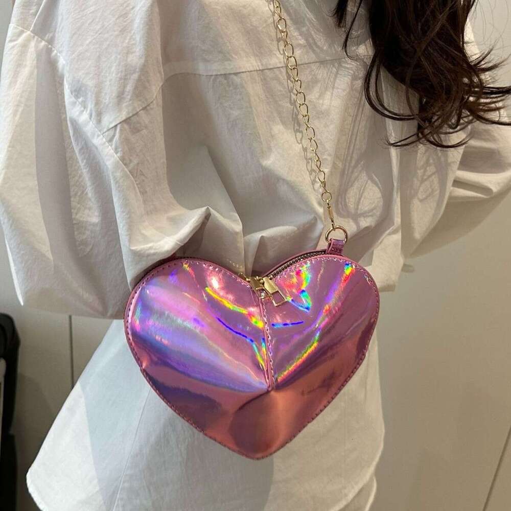 Designer bag Children's Creative Heart 2025 New Fashion Hot Girl Personality Single Shoulder Crossbody Women's Lipstick Bag