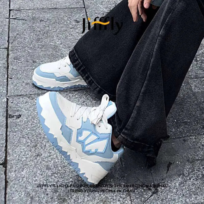 Jifffly Celebrity Style Men's Sneakers 2025 New Versatile Ins Trendy Fashion Couple Style Lightweight Sports Shoes