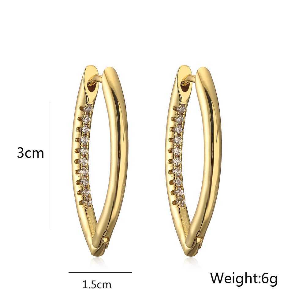 3 Styles Delicate Cubic Zirconia Hoop Earrings For Women GirlsOL Luxury Party Dating JewelryW251029