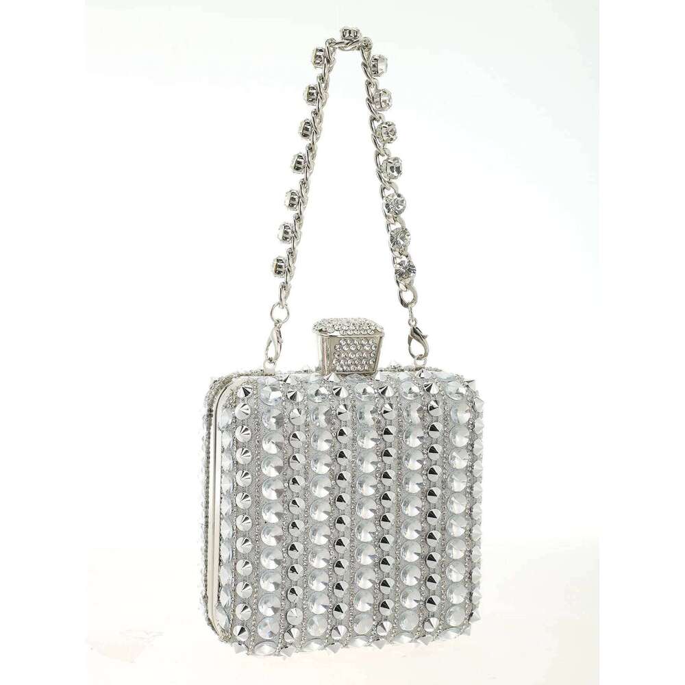 Designer Bags Women Evening Handbag Dias Statement Glass Crystal Clutches Elegant Ornate Bridal Wedding Party Purses Bag Luxury Bag