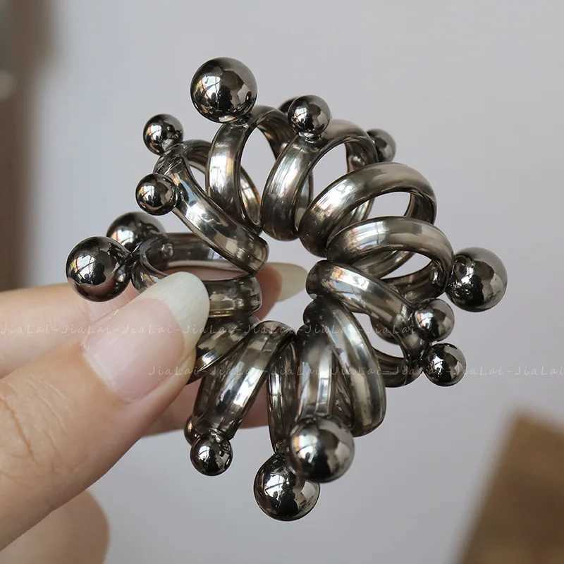 Starry Sky Transparent Pearl Phone Line Hair Circle Internet Red No Trace High Elasticity Non Damaging Hair Stretching Hair RopeW251028