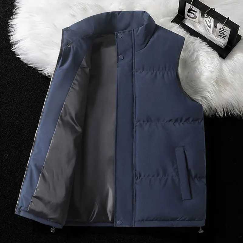 Men Sleeveless Vest Running Sports Jackets Winter Male CottonPadded Sports Vests Run Coats Men Fitness Warm Waistcoats 5XL W251029