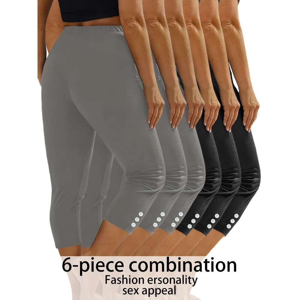 6pcs Fashion Casual Tight Sports Leggings