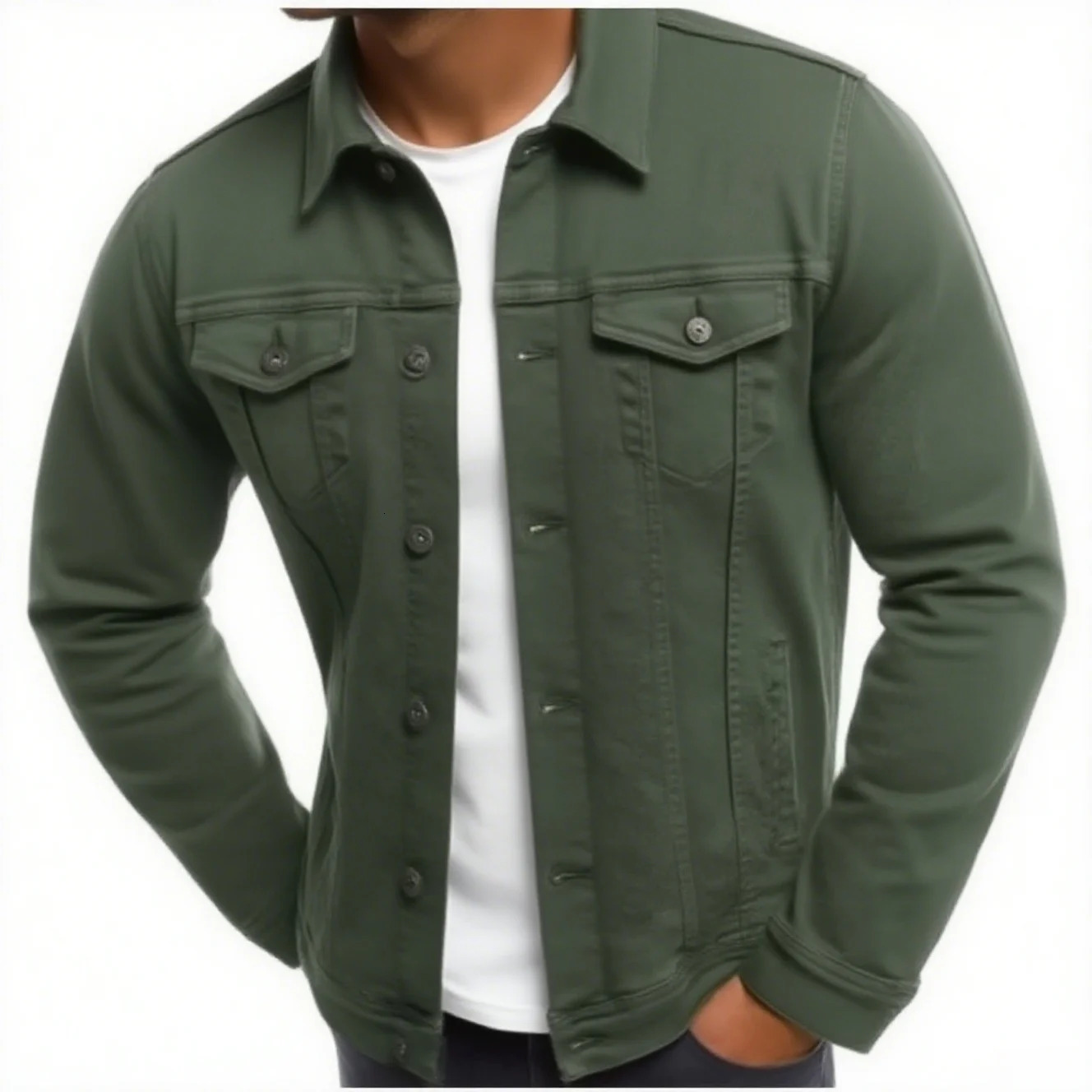 Autumn Men Solid Denim Jackets Fashion Motorcycle Vintage Jeans Hommes Slim Fit Cotton Casual Black Blue Coats 251029