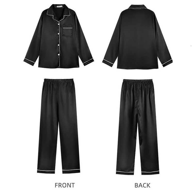 Pajamas Sets for Women 2024 Sexy Silk Women Pijama Sets Sleepwear Longsleeve Cardigan Set Female Ice Silk Pyjamas Home ClothingT251029