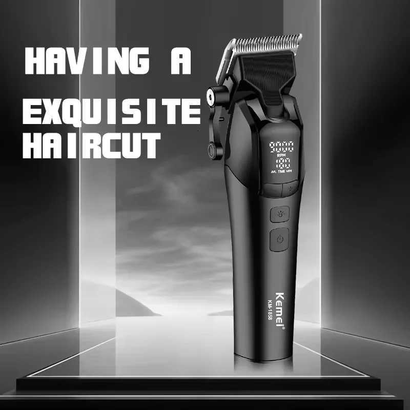 Kemei KM1858 10W Barber Professional Electric Hair Clipper DLC Blade Trimmer Cordless USB Charging Rechargeable Hair Clippers M251029