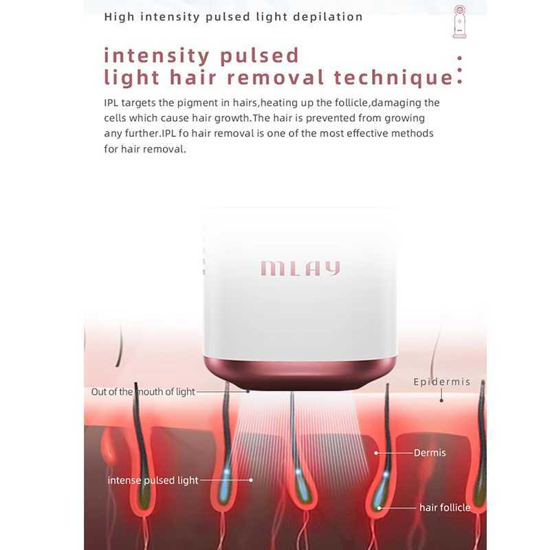 MLAY Laser T10A Laser IPL Laser Epilator Official Mlay For Women Home Use Epilator Laser Whole Body Bikini J251117