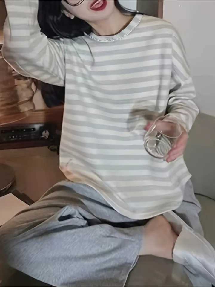 PlusSize Womens Pajama Set OuterWearable Loose Casual LoungewearT251029