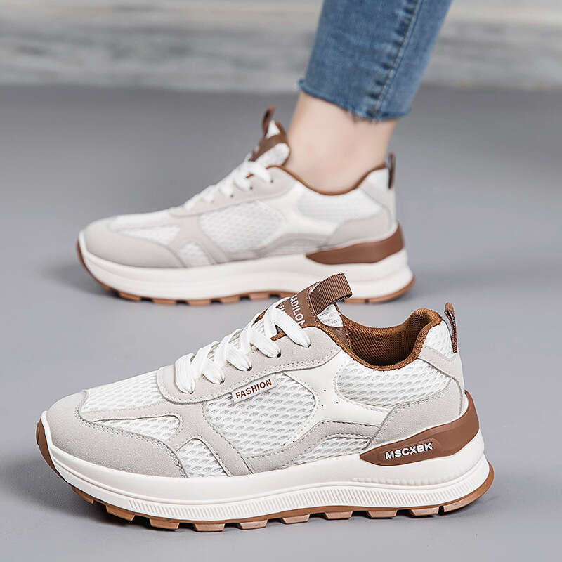 Women's 2025 New Autumn Retro-Stitched Designer Shoe Mesh Breathable Lightweight Cushioned Running Casual Versatile Sneakers