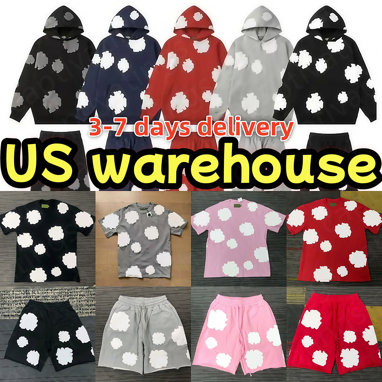 denim hoodie designer Mens hoodies sweatshirts pullover hooded shorts designer for man and woman hip hop fashion sweatpants Cotton Wreath Sweatshirt Hip Hop Shorts