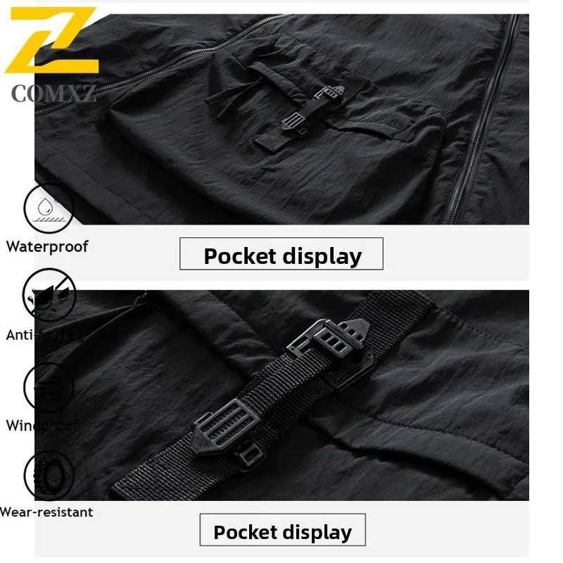 Men Casual Hooded Windbreaker Autumn Korean Style Windproof Outdoor Sportswear Lightweight Hiking Solid Color Breathable Coat J251029