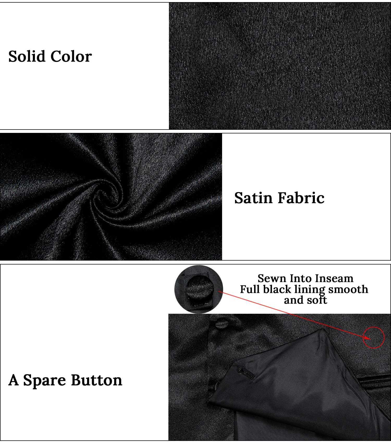 Black Satin Vest with Luxury Necktie Pocket Square Cufflinks for Man Wedding Fashion Classic Mens Business Tuxedo Waistcoats W251029