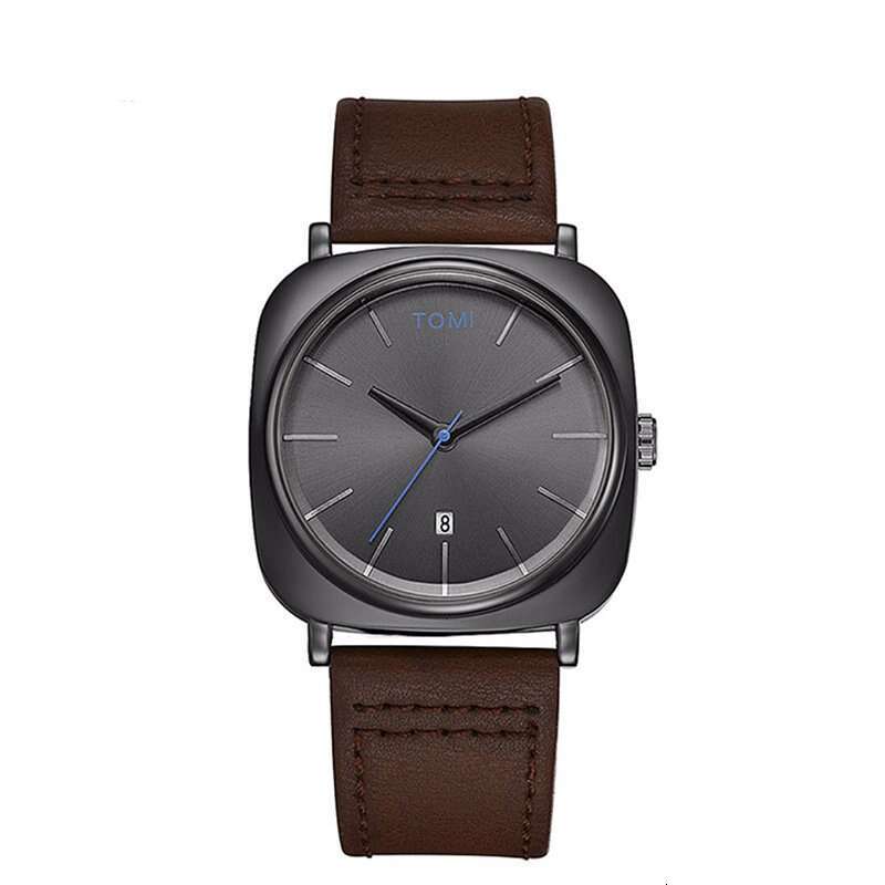 Square Calendar Business Men Non-Mechanical Fashion Version Student Watch