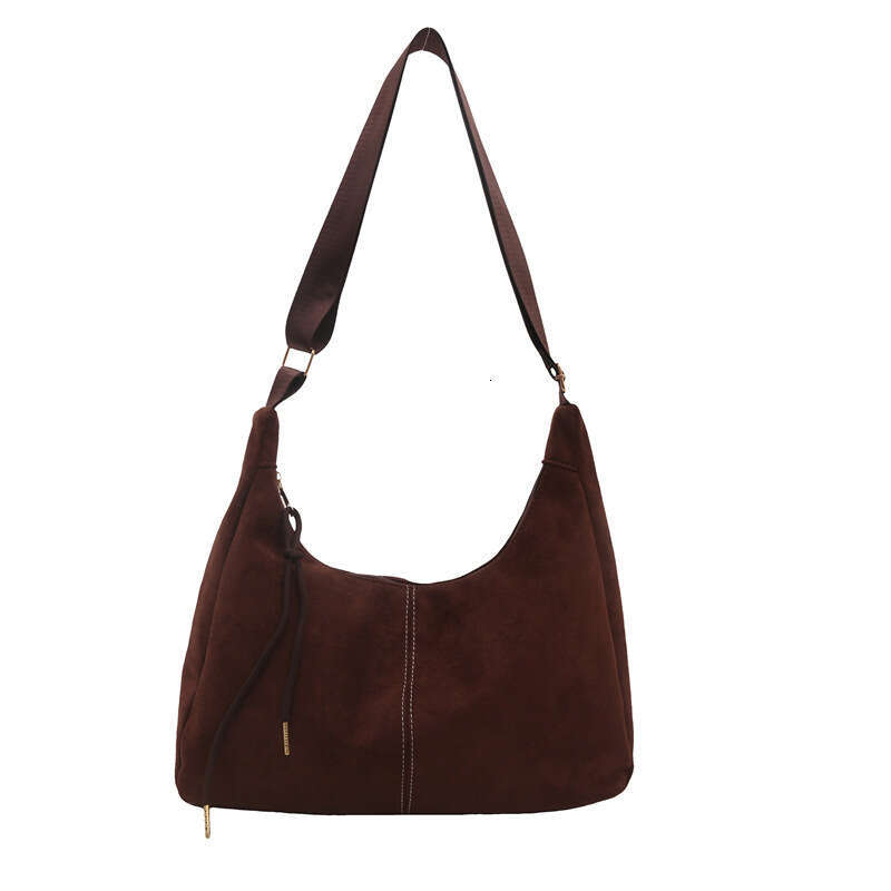 Designer bag Dumpling Fashion Suede Single Shoulder Design for Work Commute Melad Style Elegant Underarm Crossbody Bag