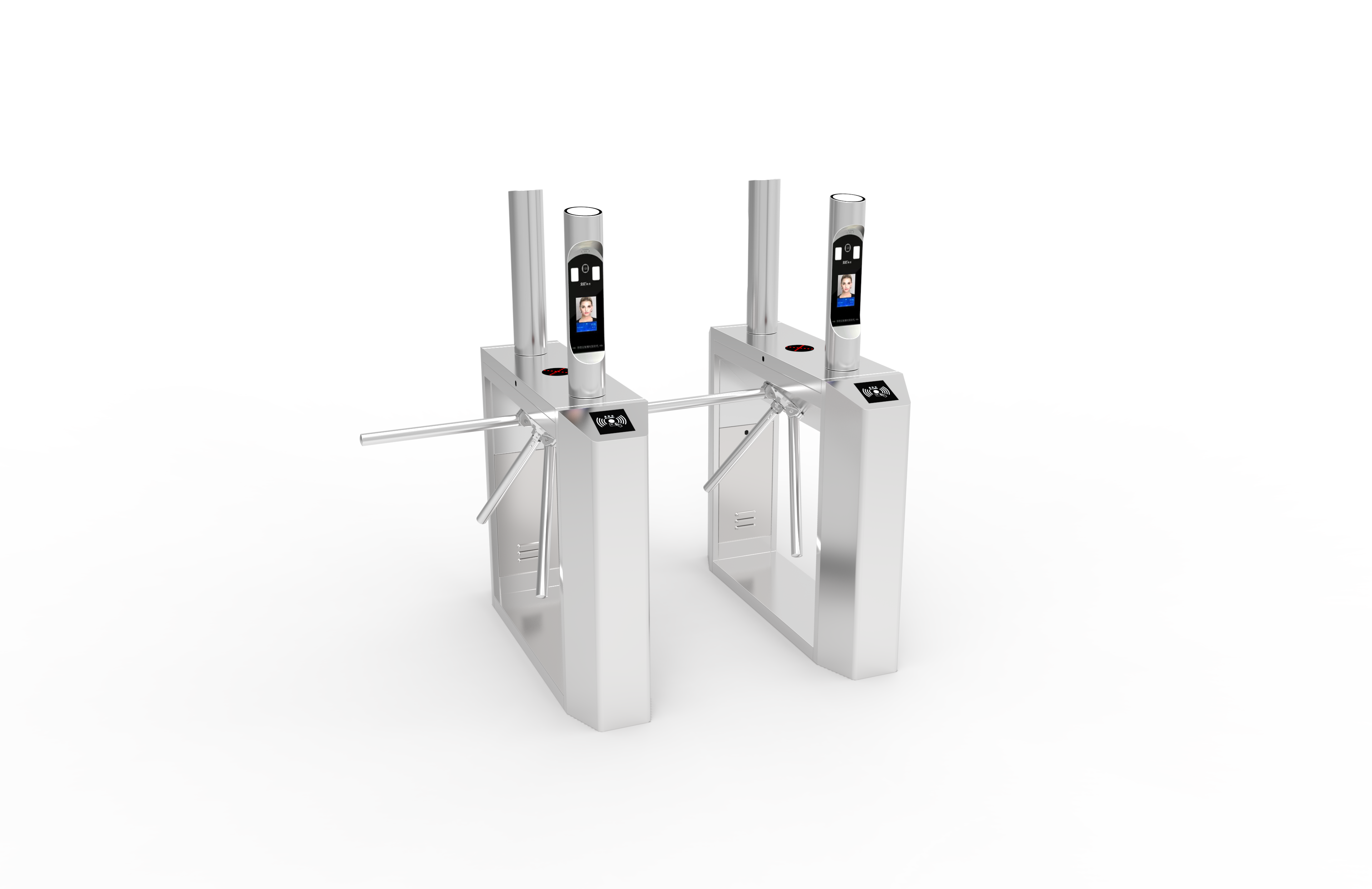 Intelligent Pedestrian -Type Tripod Turnstile Gate for Sites, Verification, High-Security Access Control Turnstile with Stable Performance-NO12