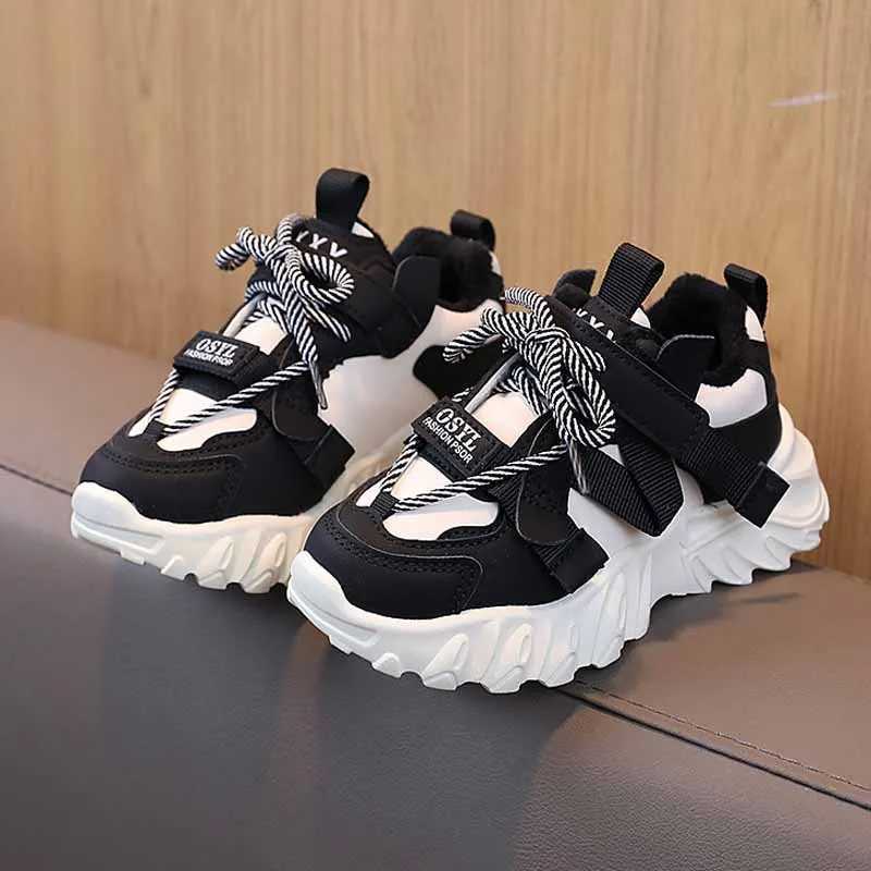 Autumn Childrens Sneakers Boys New Fashion Design Breathable Sport Shoes Girls Nonslip Casual Shoes Student Shoes Toddler Shoe L251028
