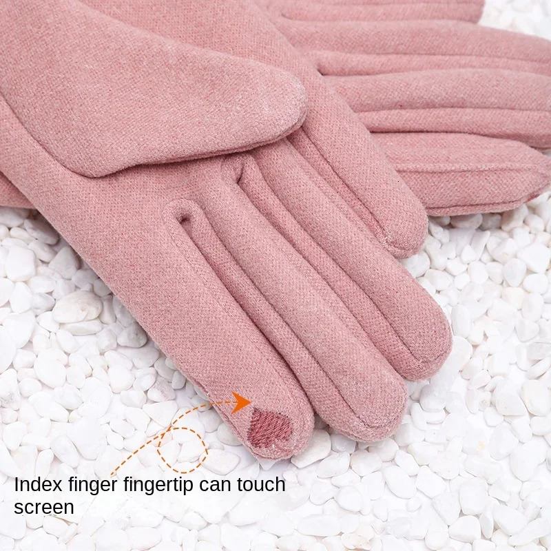 Gloves Womens Winter Riding Selling Warm Plus Fleece Thickened Touch Screen Cold Windproof De Fleece Gloves 251029