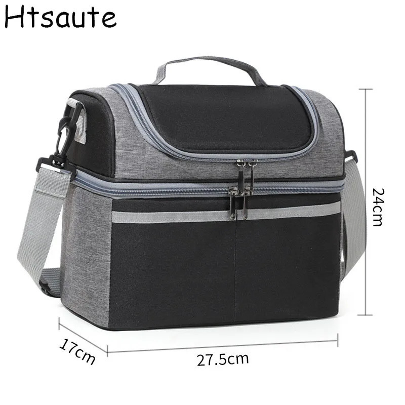 Multifunction Oxford Large Capacity Cooler Bag Waterproof Portable Zipper Thermal Lunch Bags for Outdoor Picnic Food Storage 251029