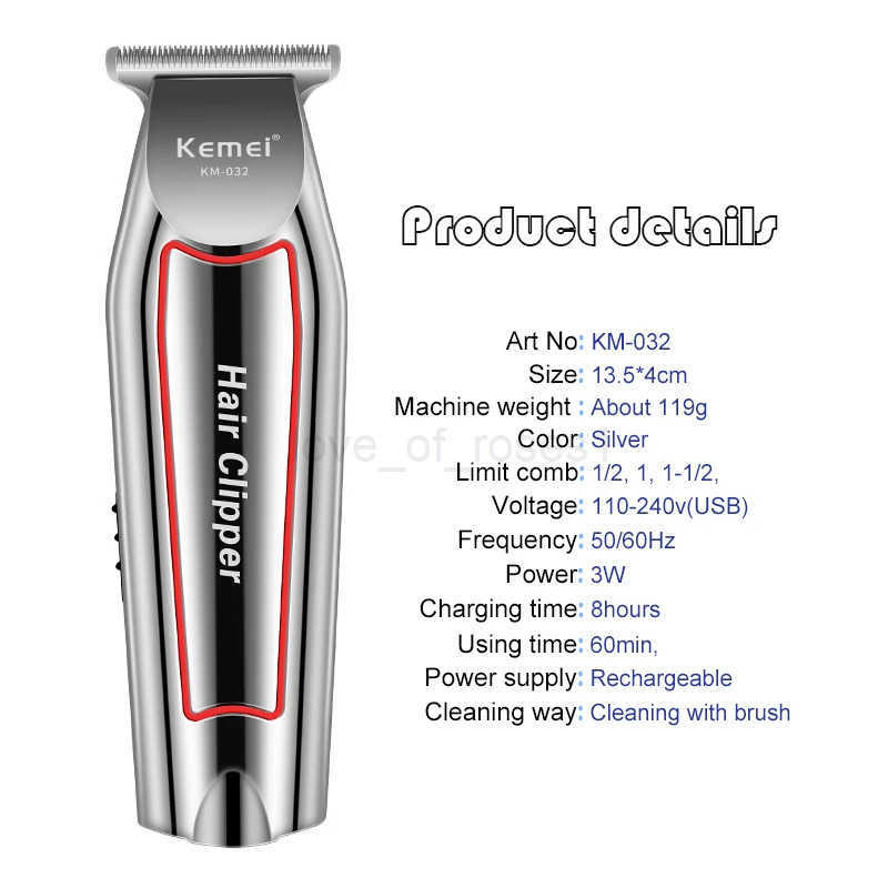 Kemei Hair Trimmer Electric Beard Trimmer For Men Hair Clipper Hair Cutter Machine Haircut Grooming Kit Z251029