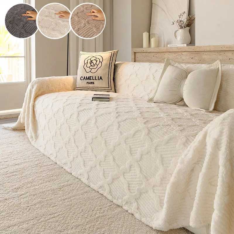 1PCAutumn and winter plush sofa towel thickened anti slip all season universal living room sofa towel C251028
