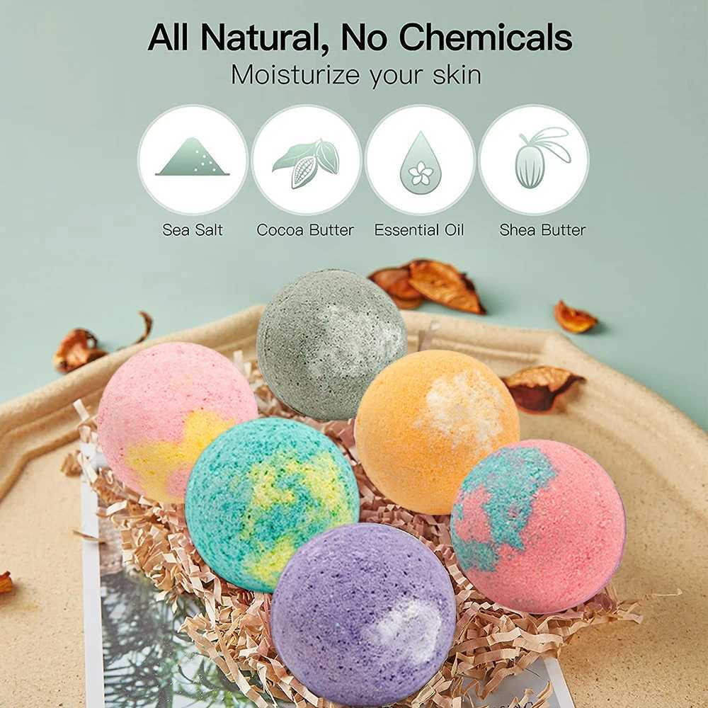 12pcs Organic Bath Bombs Gift Natural Mini Handmade Bathing Foot Spa Bomb Rich Essential Oils For Moisturizing Dry Skin Relaxing L251029