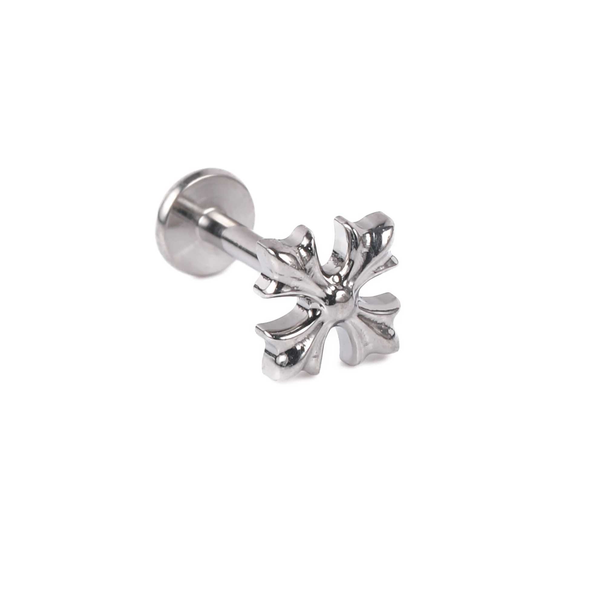 1 Piece of Titanium G23 Crowe Heart Small and Exquisite Versatile Cold Style Lip Lip Ring Ear Bone BoDY Piercing JewelryW251029