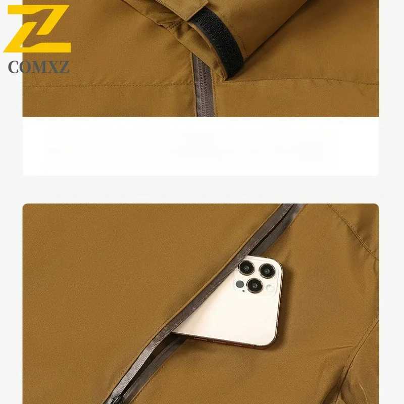 Gorpcore Hiking Jacket Male Motocross Clothing Mountain Camping Waterproof Coat Bicycle Outerwear Chaqueta Cortavientos Hombre J251029