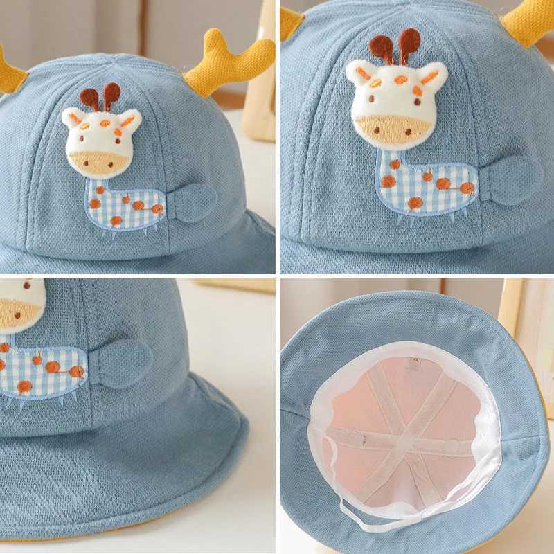Cartoon Baby Fisherman Caps Korean Spring Summer Kids Outdoor Sun Hats For Boy Girl Casual Cute Kids Bucket Hats251028