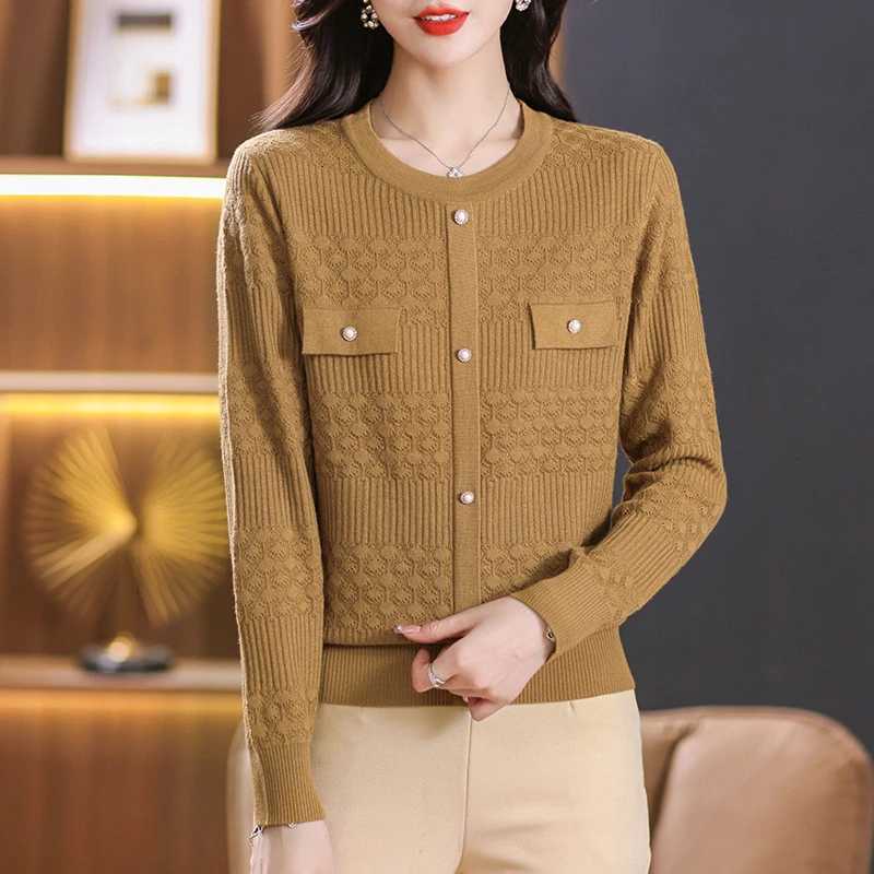 Spring Autumn New 2025 Fashion Pullovers Knitwear Sweaters Women Long Sleeve Casual Jumper Female Knitwear TopT251028