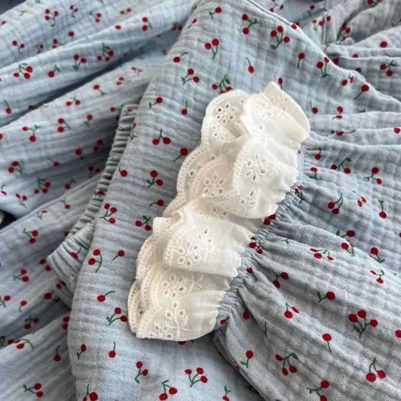 Pajama Sets Women Chic Lace Cute Schoolgirls Prints Sleepwear Japanese Style Fashion Long Sleeve Pajamas New Autumn College HomeT251029