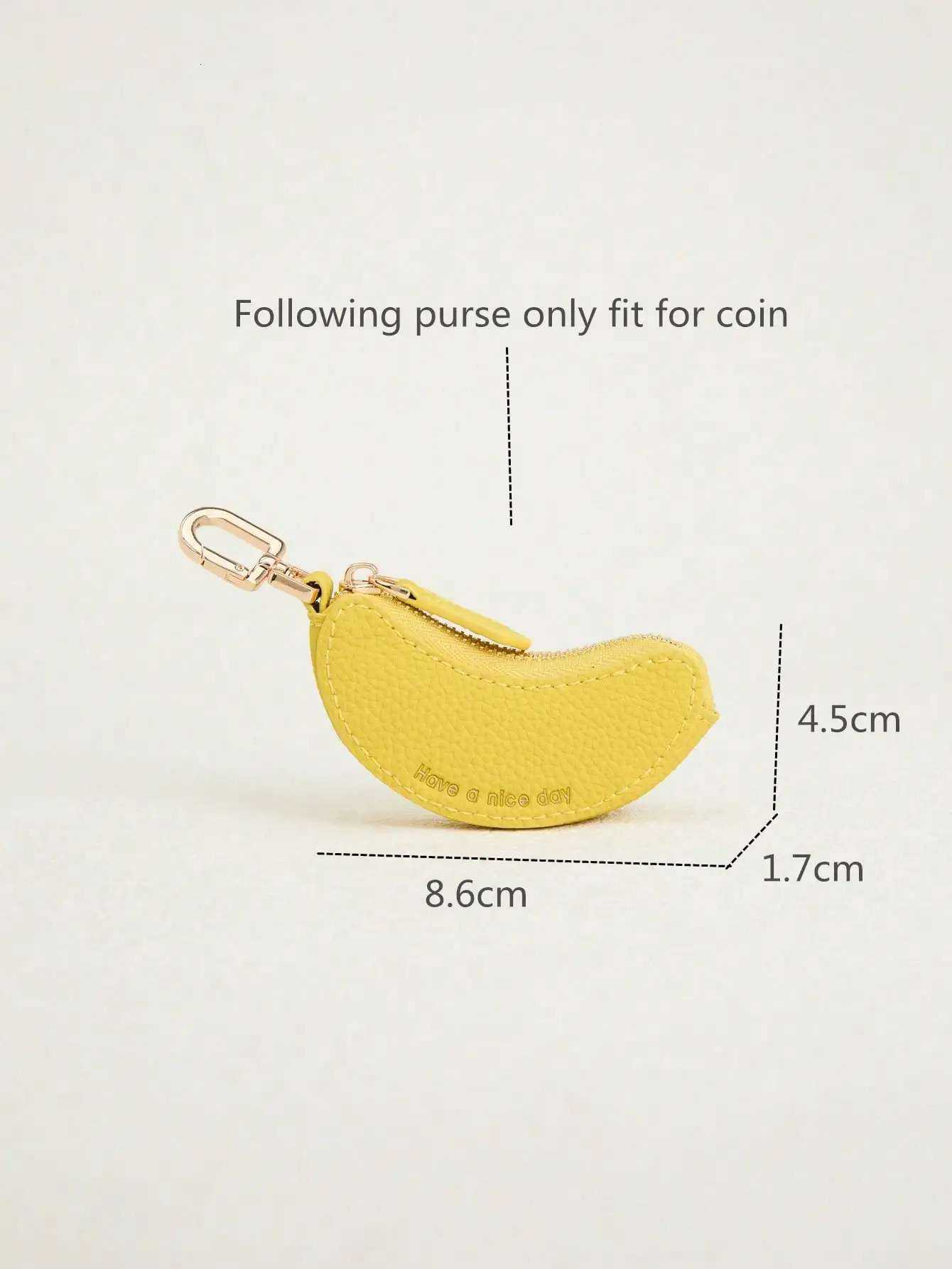 Charming banana shape Mini fruit Coin Purse Charm with Keychain Sweet Style gift for Airtag women 251029