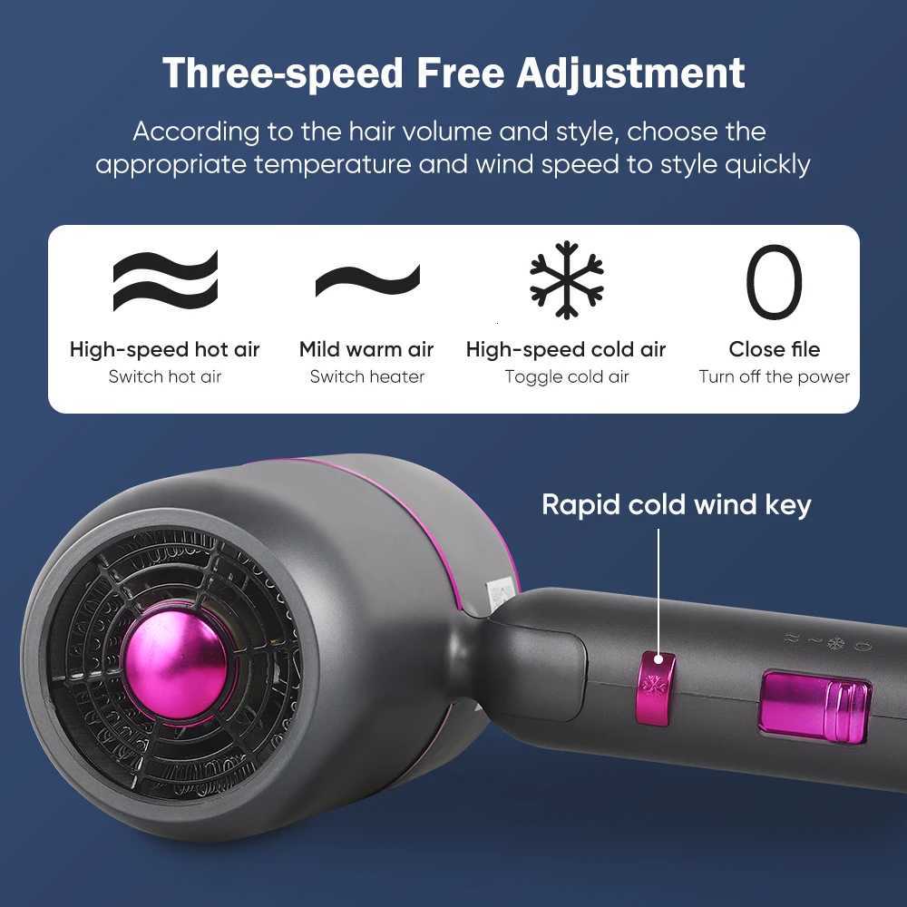 Professional Salon Light Weight Low Noise Hair Blow Dryer Set Secador De Cabelo Foldable New Arrival Hair Dryer Machine W251029