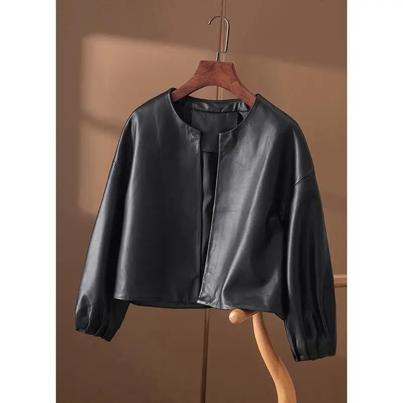 High Quality PU Leather Jackets Women Spring Autumn Short Simple Coat Female Women Jacket Femme 251029