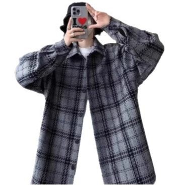 Xiaoxiang Style Plaid Jacket For Men Spring And Autumn American Style Cool And Casual Jacket With High-end Feel Trendy Designer Jacket Brand Couple 
