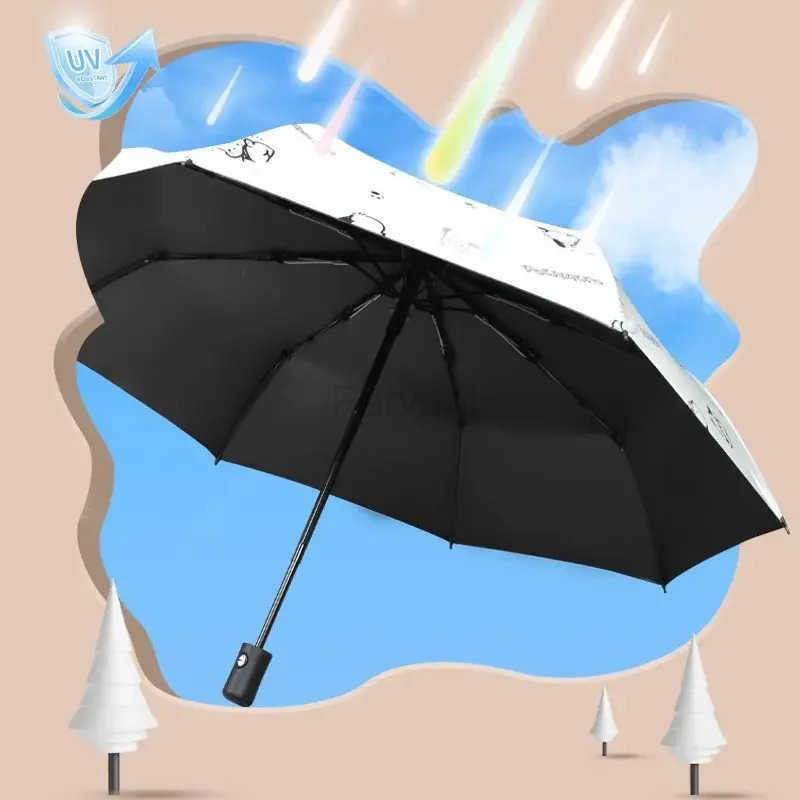 Sanrio Fully automatic Pochacco umbrella for women sunny dualuse sun protection UV ins wind parasol increased reinforcement L251029