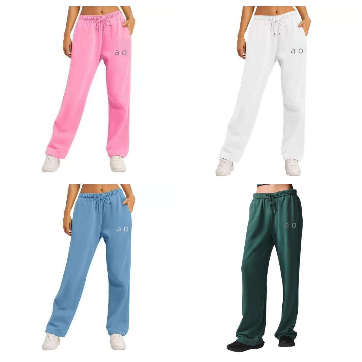 Women's Solid Color Yoga Pants Fashion Running Sports Fitness Pants Side Phone Pockets High Elasticity Sports Yoga Pants