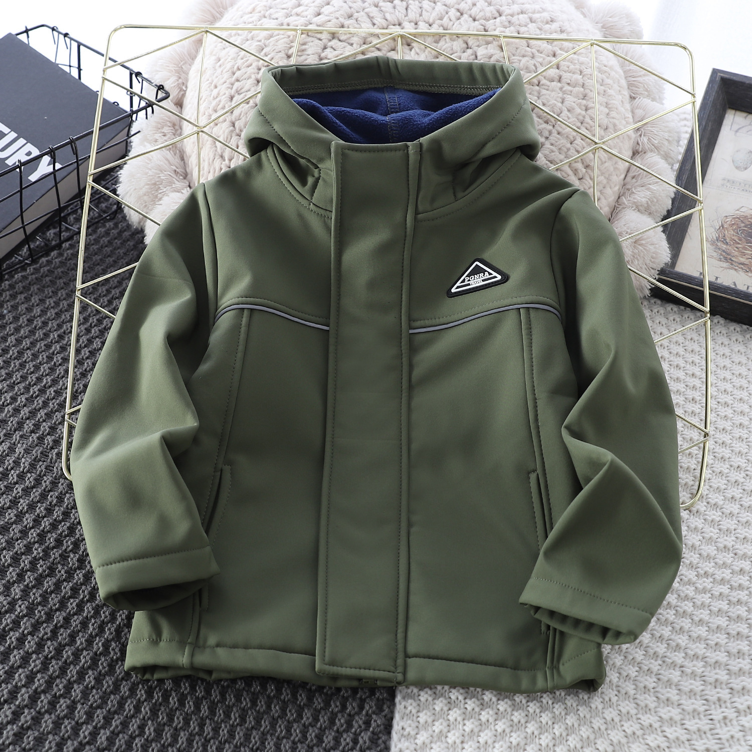 Children s Jacket Autumn New Boys Hooded Coat Stylish Trendy Cool Kids Fashionable Windproof Jacket