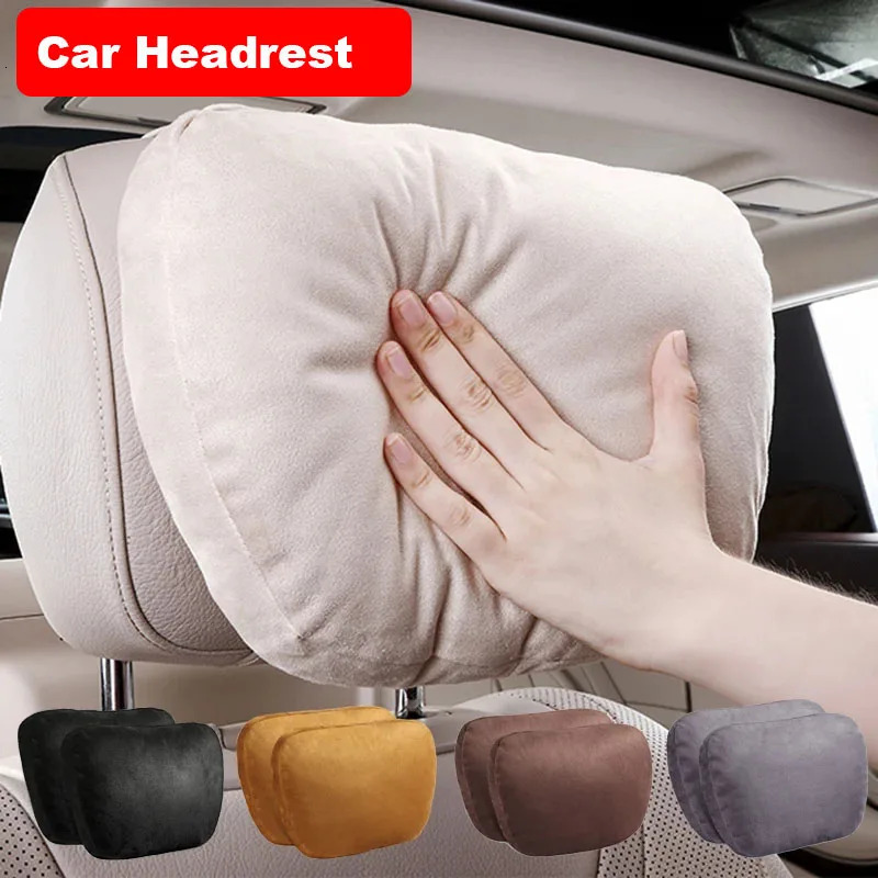 Car Headrest Neck Support Seat Maybach S Class Soft Universal Adjustable Car Pillow Neck Rest Cushion High Quality 251029