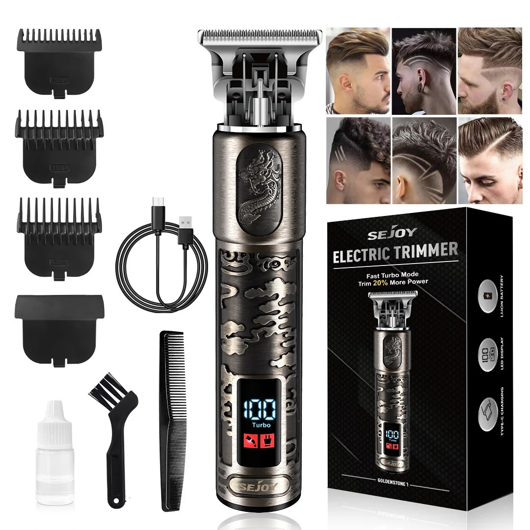Sejoy Professional Hair Clipper kit for Men Cordless Electric Trimmers Rechargeable Hair Cutting Machine 251029