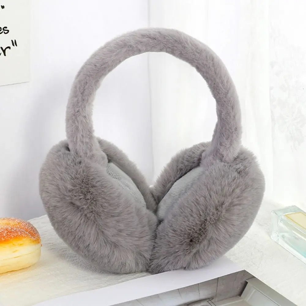 Fashion Portable Earmuffs Outdoor Cold Protection Women Men Faux Fur EarMuffs Foldable Earflaps Soft Plush Earmuffs 251029